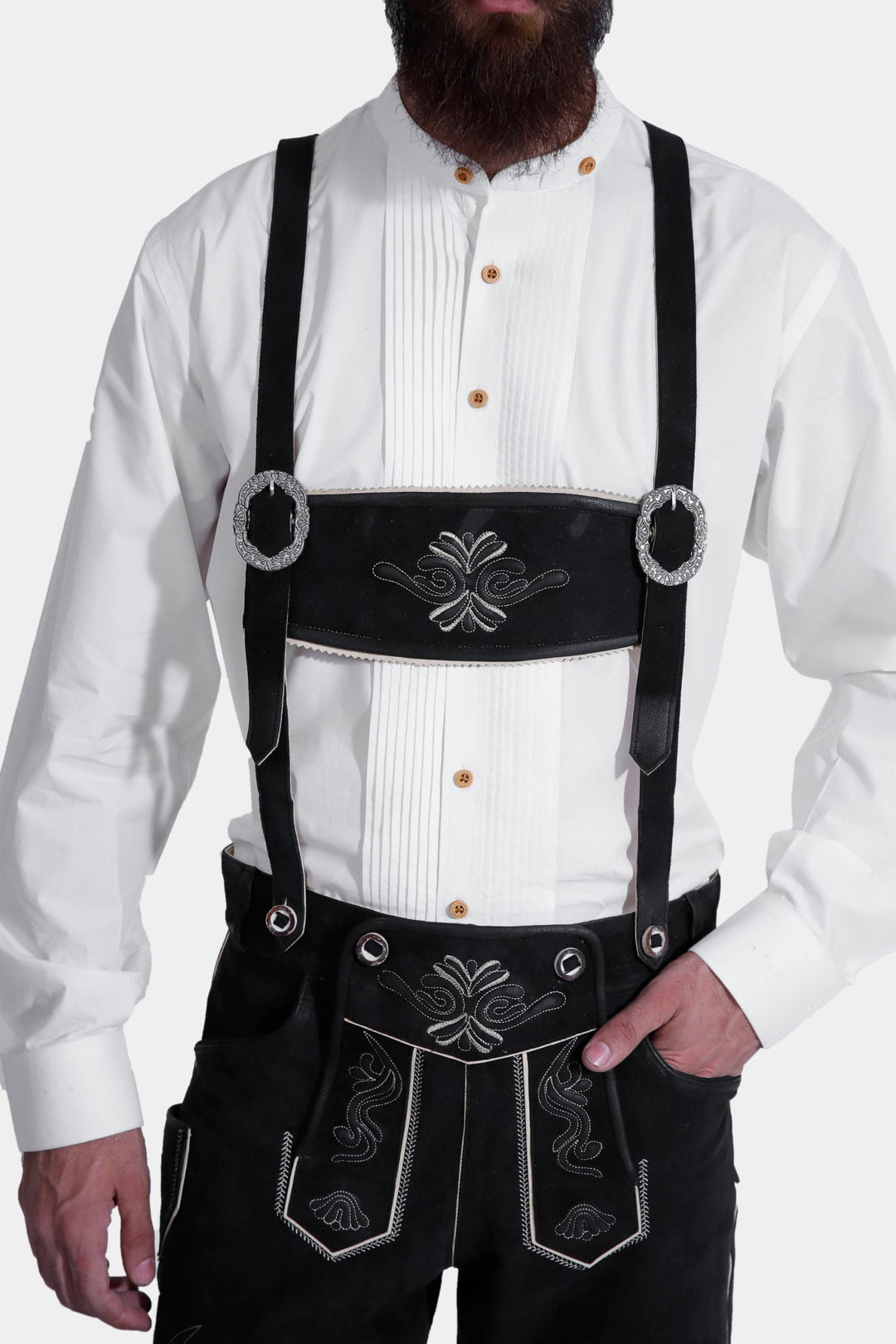 Christoph Waltz Black Suspender