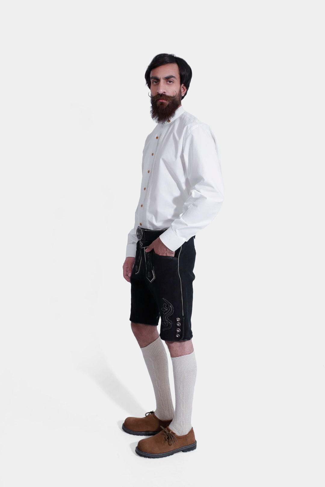 Christoph Waltz Black Lederhosen
