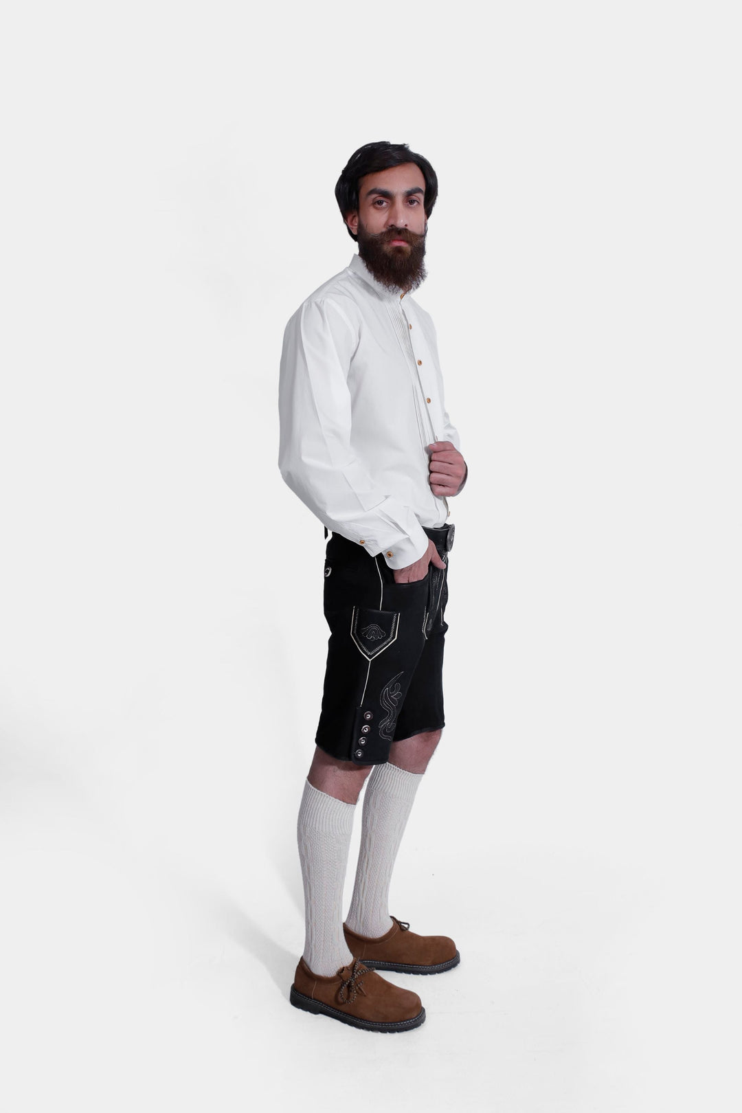 Christoph Waltz Black Lederhosen