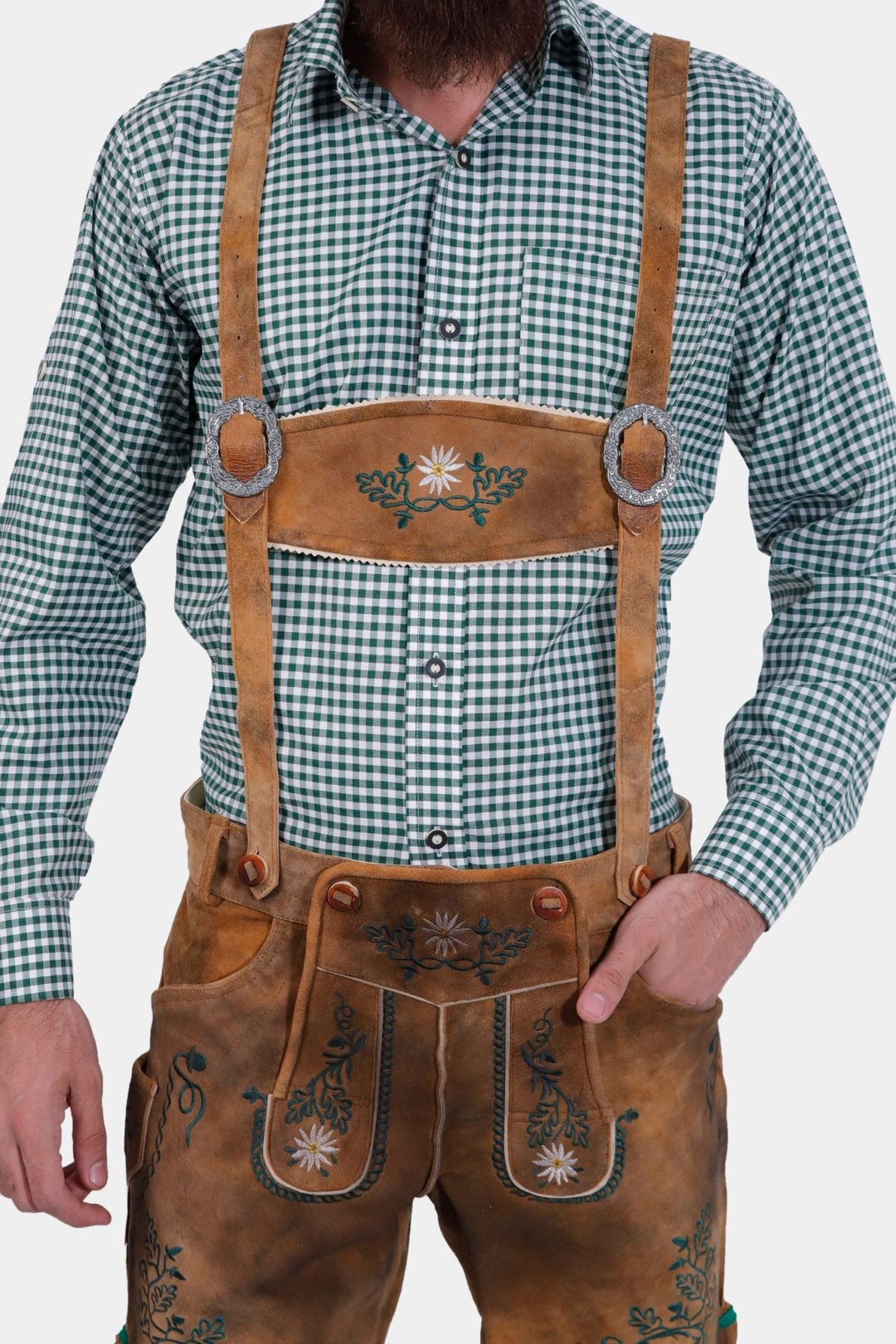 Brown Edelweiss Suspender