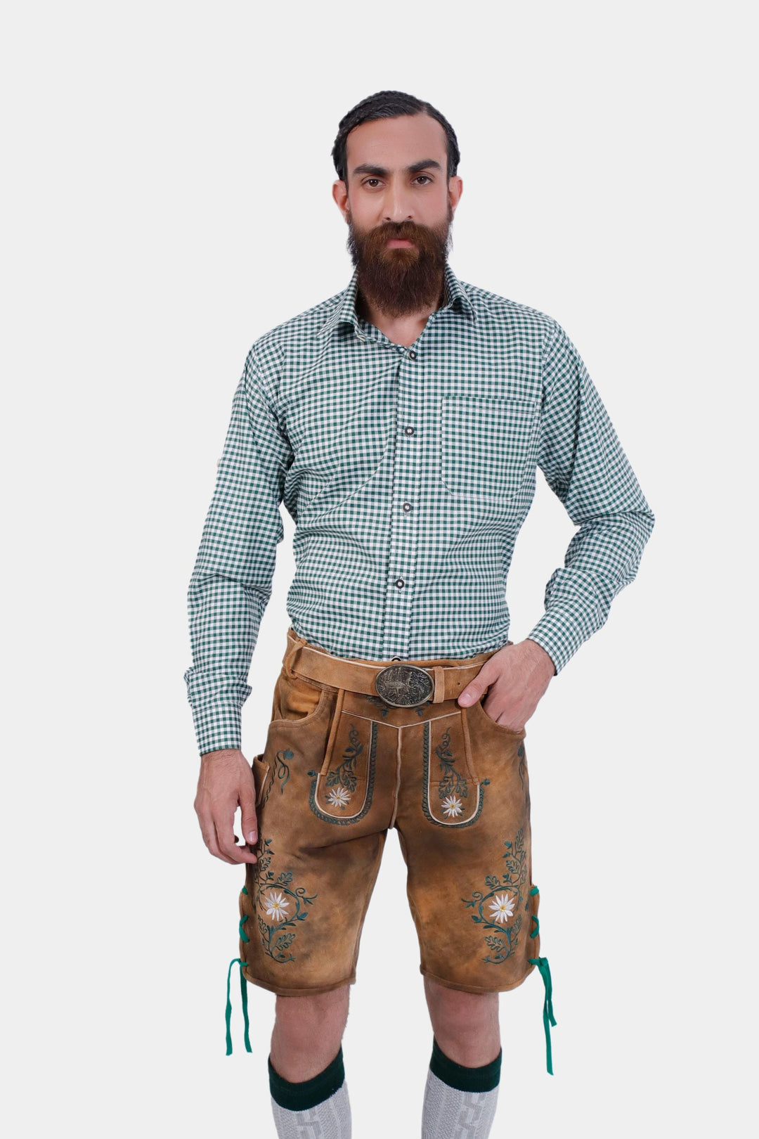 Brown Edelweiss Lederhosen