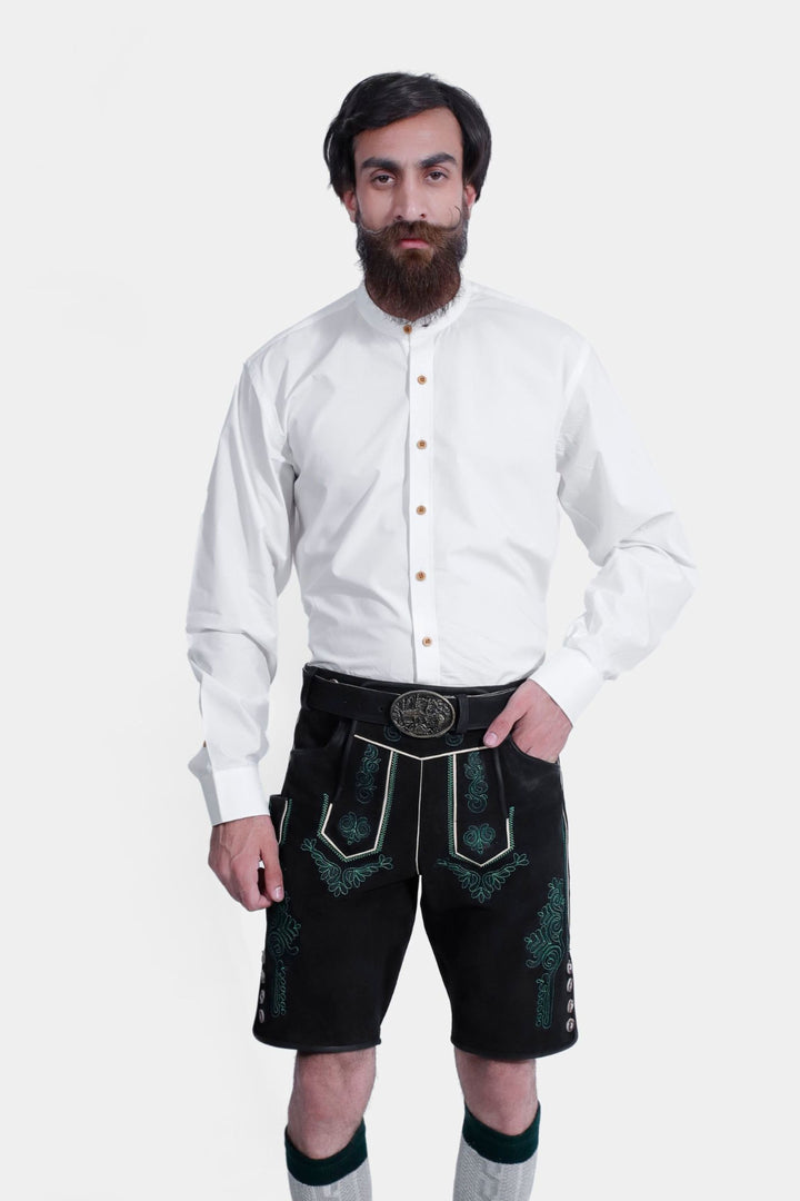 Mystic Black Lederhosen shorts